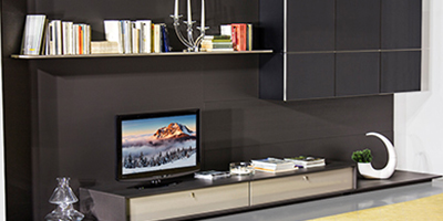 Mobili soggiorno per una nuova configurazione. Mobili porta Tv dalle linee pulite ed eleganti